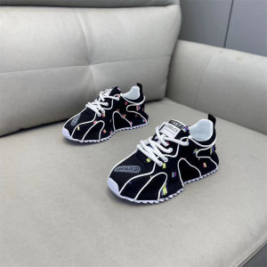 Fashionable Dad Shoes Thick Bottom Leather Upper Lace-Up Heightening Sports Mens Shoe Comfortable Versatile Trendy Casual Shoe