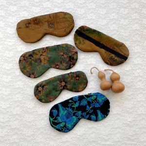 Khăn Che Mắt Bằng Lụa Thật Có Khóa Kéo Khăn Ấm Dùng Để Điều Trị Bệnh Bằng Lụa Thực Tế Có Thể Điền Vào