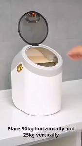 Rice Storage Box 5/10KG Sealed Large Capacity Moisture Proof Cabinet Storage Grain Pet Food Rice Container Kitchen Accessories