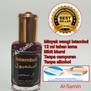 Minyak wangi Istambul 12 ml tahan lama bibit Murni tanpa campuran tanpa alkohol By Al-Samin
