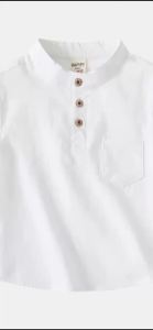 Soffny Boy Formal Shirt Short Sleeve Casual Regular Baby Boys Shirts Kemeja Polo