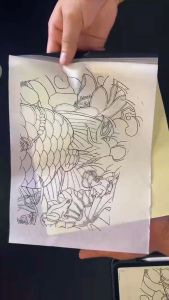 Giấy scan nhiệt 4 lớp cao cấp có độ bám nét rất tốt - giấy scan máy tattoo spirit bán lẻ 1 tờ mua nhiều giảm giá.