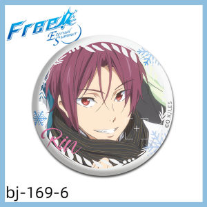 Free! Free! Snow Series Badge Songgang Lin Haruka Nanase Winter Bar Brooch Pendant Customization