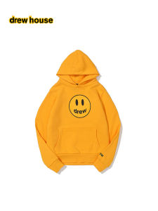Smiley Print Fluffy Loose Hooded Kids Sweatshirt