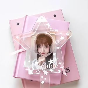 3 Inch Star Card Holder Ins Style High Aesthetic Value Celebrity Pursuit Small Card Photo Display Storage Card Case