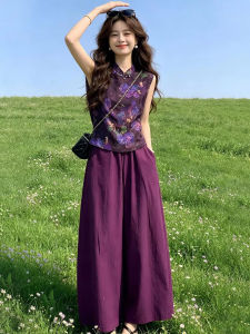 YOUFAN | Vintage Sleeveless New Chinese Style Light Summer Blouse