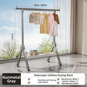 Hotata | Aluminum Alloy Compact Easy-Move Drying Rack