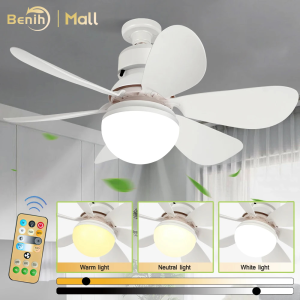 Cerdas 2 in 1 E27 Kipas Langit-Langit Dengan Lampu 40W Senyap Kamar Tidur Meredupkan Lampu Kipas Langit-langit Dengan Remote Control Benih Kipas Dengan Fitur Variabel Dan Timer - Lazada