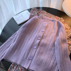 LOMOGI Women Short Cardigan Korean Knitwear