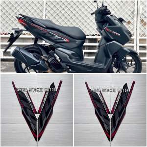 STIKER STRIPING LIS LES BODY HONDA VARIO 160 2023 2024 HITAM
