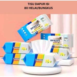 TISU DAPUR PREMIUM 80 SHEET TISSUE DAPUR PENYERAP MINYAK HASIL BERSIH DAN SERBAGUNA