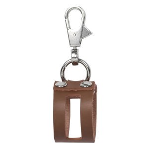 Golf Ball Holder PU Leather with Carabiner Clip Portable Golf Bag Accessories Lightweight 17g Easy Carry for Belt Outdoor Sports
