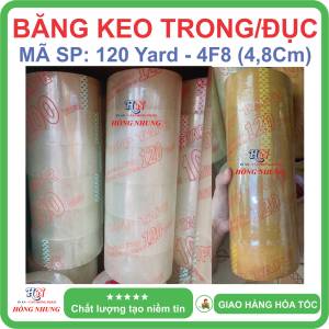 [ SÉT ] Băng Keo Trong/đục 120 Yard Siêu Dính Chịu Nhiệt
