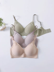 Silk Mulberry Wirefree Bra Smooth Thin Summer Underwear Comfortable Gathered Light Surface Ladies Vest Style Fixed Strap Bra