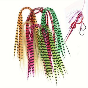 10PCS Silicone Skirts Streamer Lures Trailers Integrated Spinnerbait Buzzbait Rubber Jig Lures Fly Tying Materials