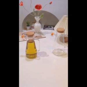 Oil Botol Chani/Botol Minyak Borosilicate Glass Oil Pot/Teko Minyak Transparan