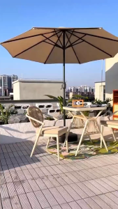Garden umbrella Outdoor Patio Beach Parasol Waterproof Retractable tiltable Sun Shade UV-Proof