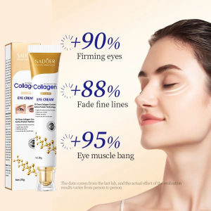 EELHOE | SADOER Collagen Eye Cream Retinol Eye Cream Anti Dark Circles Firming Eye Bag Skin Moisturizing Skincare Skin Care for Eyes Care