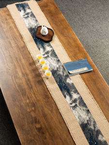 Zen Retro Chinese Ancient Style Tea Mat Chinese Style Log Style Chest of Drawers Table Runner Dust Table Cloth Bench Table Cloth Guqin Tablecloth