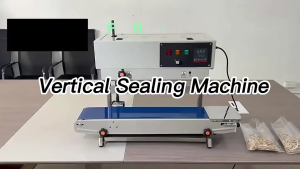FR-900 Continuous Automatic Sealing Machine Food Packaging Bag Heat Sealing Machine Plastic Bag Sealing Machine Printable Date