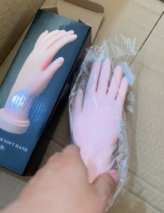 Tangan palsu latihan nail Fake hand practice latihan kuku latihan nail art fake hand Practice Hand Model
