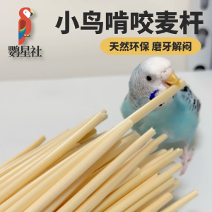 Natural Wheat Straw Bird Toy Parrot Teeth Grinding Tool Small Bird Entertainment Toy Tiger Skin Peacock Natural Environmental Protection