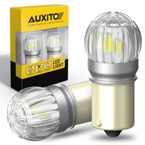 AUXITO 2Pcs 1156 Led Bulb White Super Bright Unique 1:1 Design 7506 Ba15S 1003 1141 P21W Led Replacement Lamp For Tail Light Reverse Backup Light Brake Signal Lights