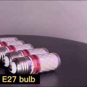 หลอดไฟ LED E27 ความสว่างสูง 12 วัตต์ ประหยัดพลังงาน หรี่แสงได้ 3 สี หลอดไฟข้าวโพด ไม่กะพริบ สำหรับโคมระย้า ไฟแขวน ไฟเพดาน ไฟติดผนัง