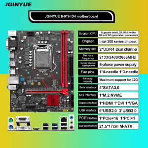 JGINYUE 8-9TH DDR4 Motherboard: A Comprehensive Guide