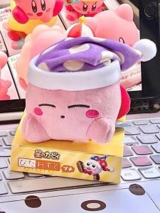 Pop Mart Kirby Doll 30th Anniversary Smile/Sleepy/Clown Magnetic Suction Pendant Plush Doll