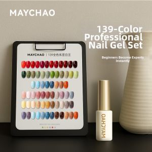 MAYCHAO | Whitening Nude Black White Red Glitter UV Gel Polish