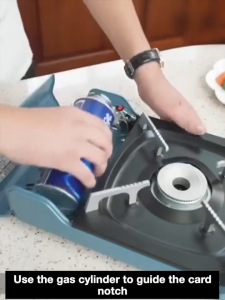 NEW 2 IN 1 Original Portable Butane Gas Stove With Box Mini Camping Outdoor Picnic Barbecue High Power