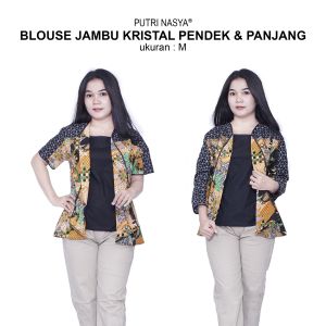 Atasan Batik Blouse Big Size Wanita Lengkap