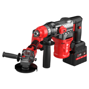 Chigo | Brushless Rechargeable 2-in-1 Cordless Impact Hammer Drill for Concrete Work