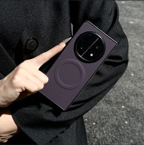 For OPPO Find N5 Casing Carbon Fiber Pattern Leather Hard Back Phone Case Cover