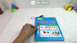 Sách - Làm Toán Không Sợ Sai - So Sánh Cộng Trừ Tư Duy Tập Đếm - Viết Xoá Được ( 4 Cuốn )