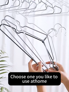 Deli Vusign 10/20/30/40/50PCS Hanger Durable Non-slip Hangers Stainless Steel Cloth Hangers