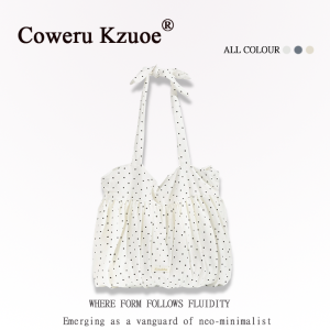 Korean Style Lazy Dots Pleated Underarm Commuter Bag Summer