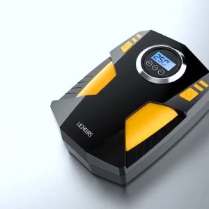 Bơm lốp ô tô xe máy điện tử 12V thông minh tự ngắt khi đủ áp suất máy nén cao cấp siêu khỏe