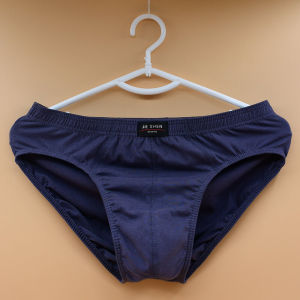 Mens Cotton Breathable Underwear Sporty Mid-Waist Triangle Shorts Pure Color Absorbent Comfortable Briefs Youth Innerwear