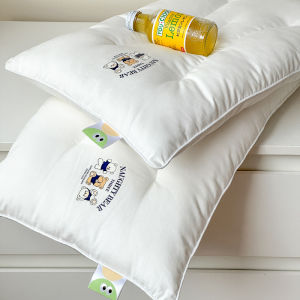 DREAM HOME | Protect Cervical Support Sleeping A-Class Cotton Pillow Cores 1 Pair