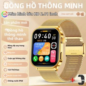 LIGE | Đồng Hồ Thông Minh Thể Thao LIGE 2.01" Màn Hình HD Hỗ Trợ Nghe Gọi Trợ Lý Giọng Nói Máy Đếm Bước Chân Chống Nước Ngoài Trời Dành Cho Nam Và Nữ