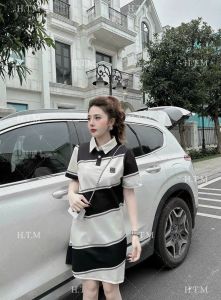 đầm suông cổ bẻ nhập khẩu full quảng châu có logo