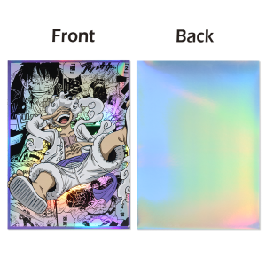 60PCS 66x91mm OPCG Holographic Standard Size Art Anime One Piece Card Sleeves Top Loading Trading Card Protector for MGT/TCG