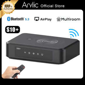 Arylic S10+ WiFi And Bluetooth 5.0 HiFi Stereo Audio Amplifier With Spotify Airplay DLNA Internet Multiroom Audio Preamplifi