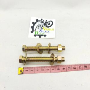 Baut mur Ukuran m10 kunci 14 untuk Mountaing atas dan bawah Motor matic