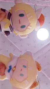 Bandai | Hatsune Miku Kawaii Q Version Anime Figure Hamburg Doll Cute Clothes Bag Pendant Soft Ornament Toys Gifts Toy Clothes Peripheral