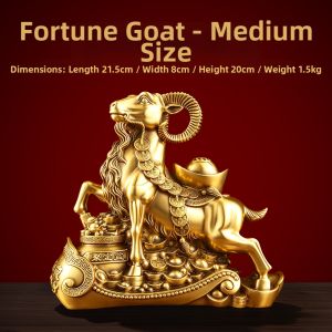 Brass Prosperity Decorative Figurine for Desk