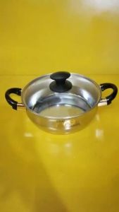 Nồi lẩu (chảo) inox nội địa Nhật size 23cm cao 8cm (mã 250) Dùng được bếp từ