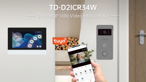 Video Intercom For Home With 7" IPS LCD 2 Wire Connection RFID Unlock 2MP IR Night Vision 1080P Tuya Smart Support D2